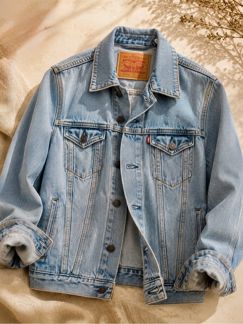 Levi’s Light Wash Denim Trucker Jacket Women’s S